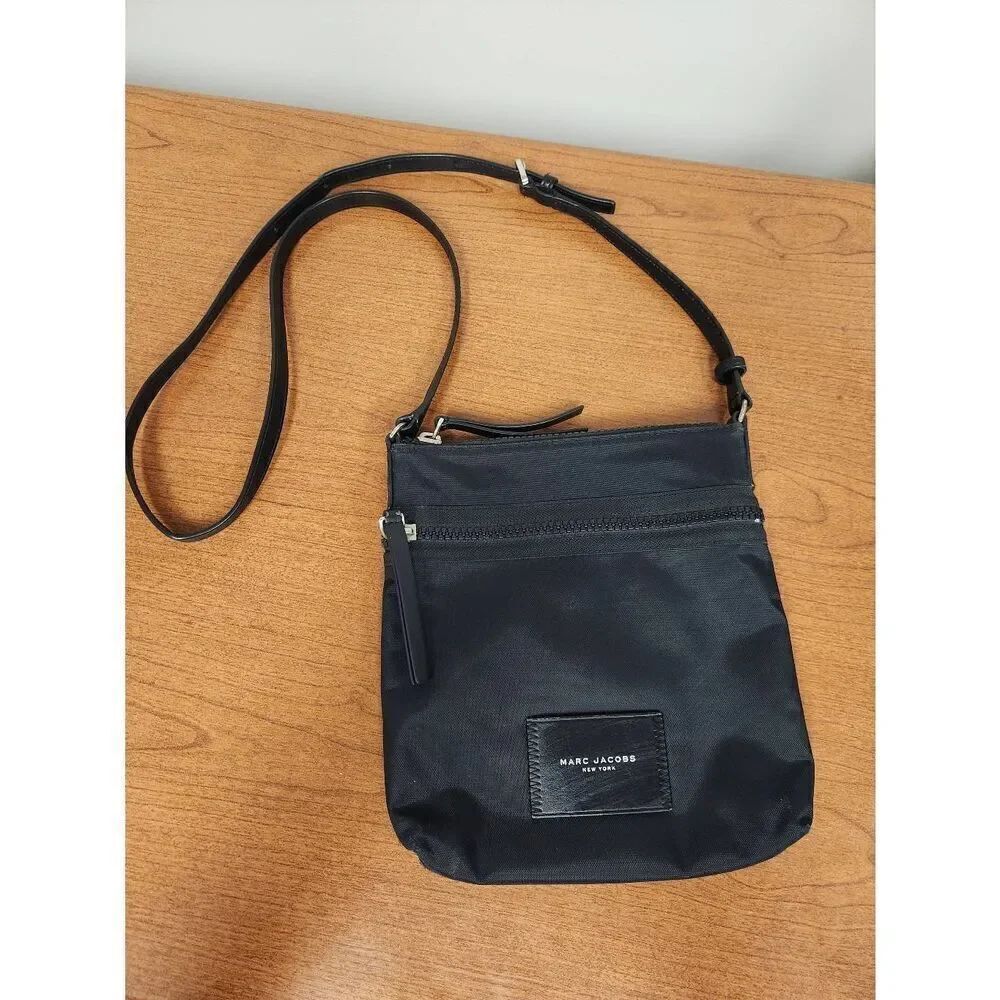 Marc Jacobs black nylon crossbody. Excellent used condition